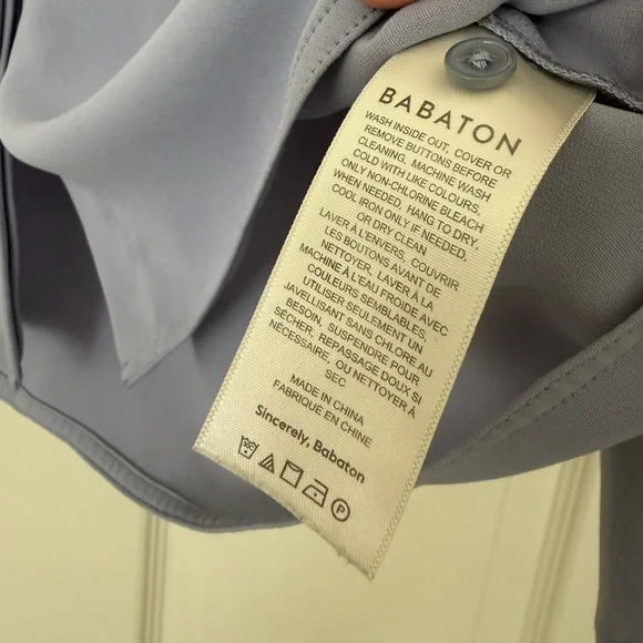 Aritzia Babaton Power Blouse in Periwinkle - Picture 7 of 7
